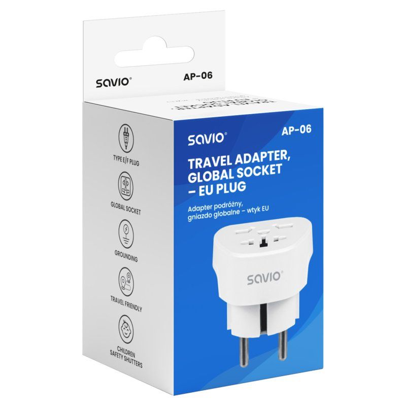 Savio AP-06 power adapter/inverter Universal 3750 W White