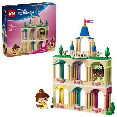 43291 Disney Princess Die Mini-Prinzessinnen Belle und Tiana mit ihrem Schloss