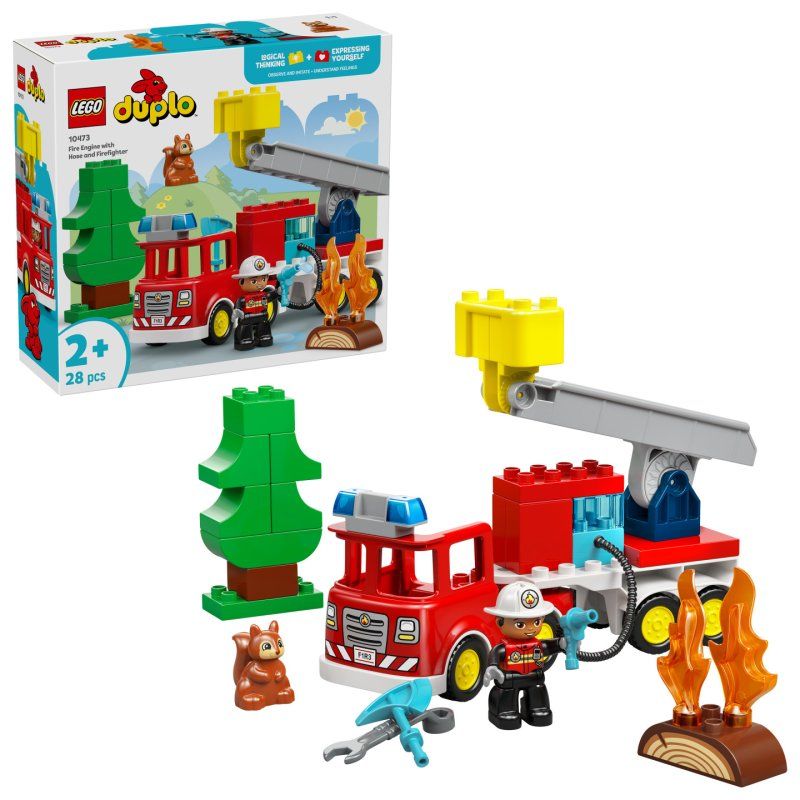 10473 DUPLO Town Löschauto mit Schlauch und Feuerwehrmann