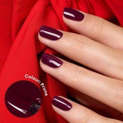 Manucurist Green Prune Deep Red Wine Nail Polish - Natural Classic