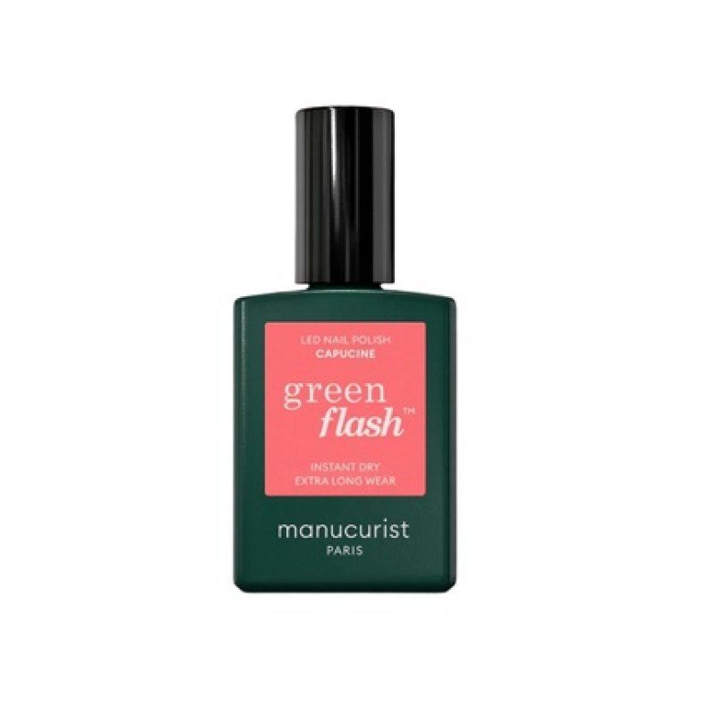 Green Flash Nail Polish Capucine 15ml Vibrant Nail Color