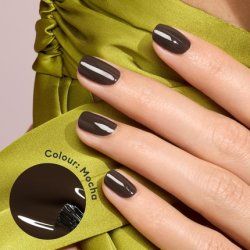 Manucurist Green Mocha Dark Brown Nail Polish - Natural Classic