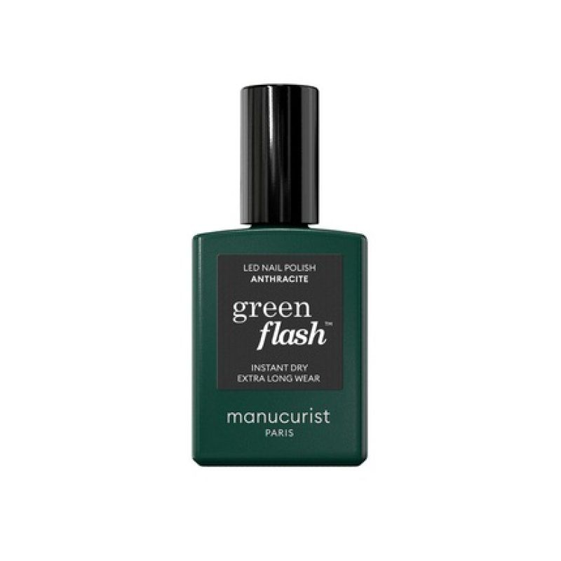 Green Flash Nail Polish Anthracite 15ml