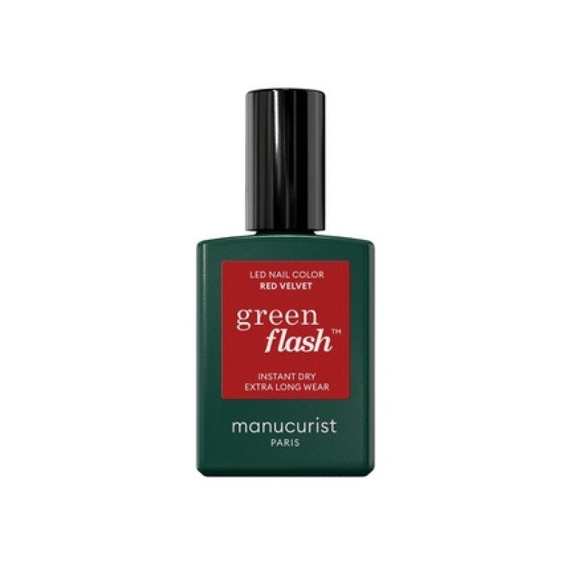 Green Flash Nail Polish Red Velvet 15ml