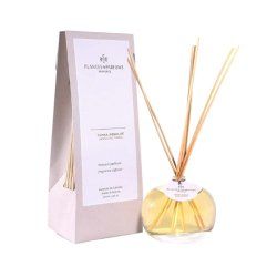 Plantes & Parfums De Provence Absolute Tonka diffuseur aromatique Vase Verre, Rotin Jaune