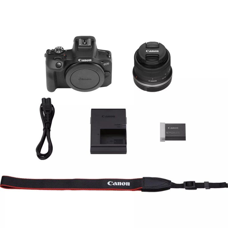 Canon EOS R100 RF-S 18-45mm F4.5-6.3 IS STM Kit MILC 24,1 MP CMOS 6000 x 4000 pixels Noir