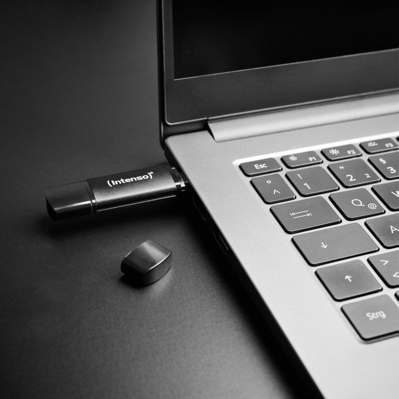 Intenso 3544492 lecteur USB flash 256 Go USB Type-A / USB Type-C 3.2 Gen 1 (3.1 Gen 1) Noir
