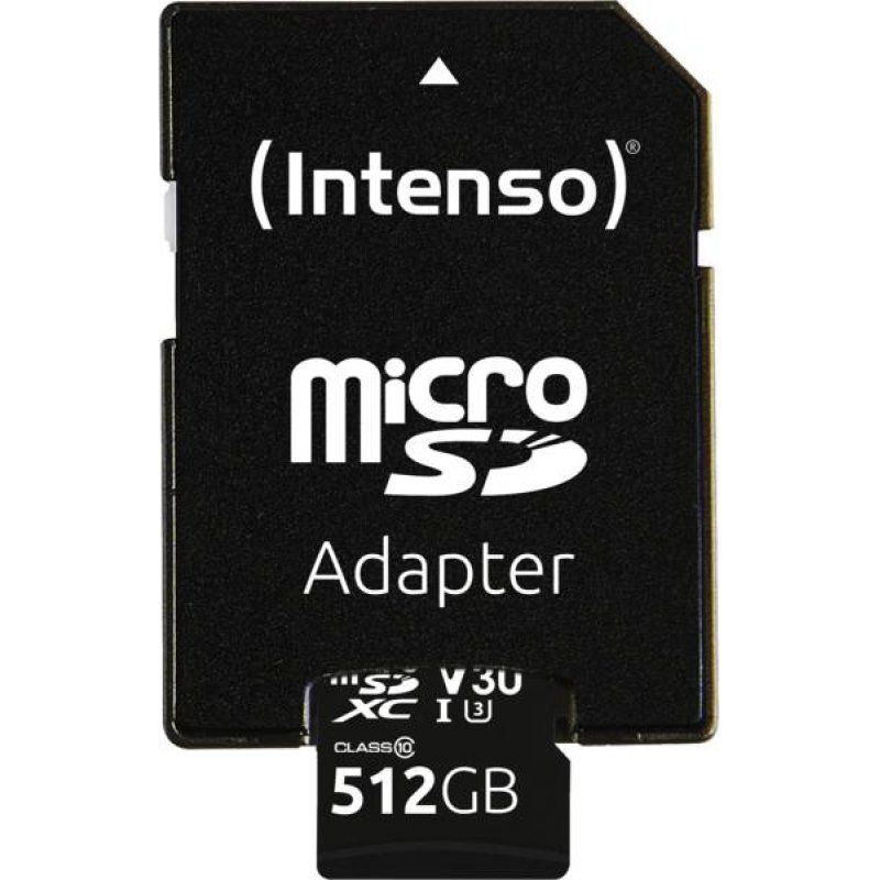 Intenso 3433493 mémoire flash 512 Go MicroSDXC UHS-I Classe 10