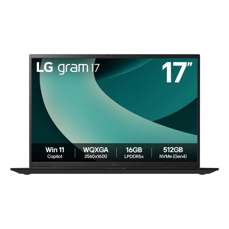LG 17Z90T-G.AD8BB laptop Intel Core Ultra 7 255H 43.2 cm (17") WQXGA 32 GB LPDDR5x-SDRAM 2 TB HDD Wi-Fi 7 (802.11be)