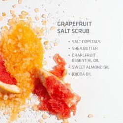 STENDERS Grapefruit Salt Body Scrub for Women 300g - with Shea Butter and Jojoba Oil