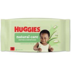 Huggies Natural Care Baby Wipes Plastic Free with Aloe Vera