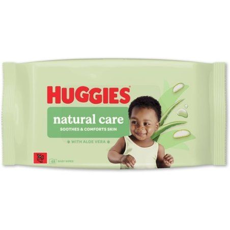 Huggies Natural Care Baby Wipes Plastic Free with Aloe Vera