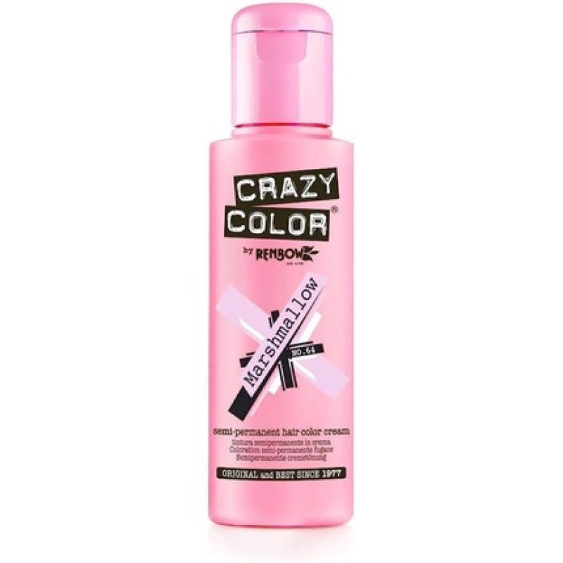 Renbow Crazy Color Semi-Permanent Hair Color Dye Marshmallow 64 100ml