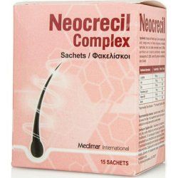Medimar Neocrecil Complex Dietary Supplement For Strengthening Hair And Nails Orange Flavor 15 Sachets