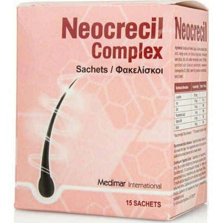 Medimar Neocrecil Complex Dietary Supplement For Strengthening Hair And Nails Orange Flavor 15 Sachets