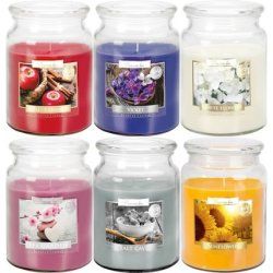 Large Scented Candle In Glass With Lid 500g