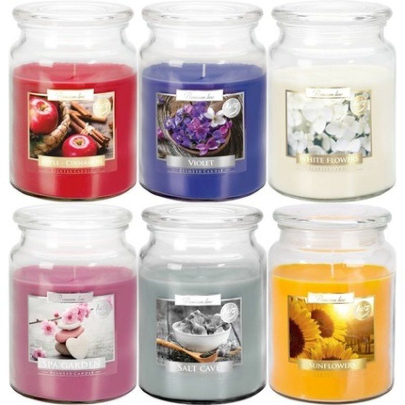 Large Scented Candle In Glass With Lid 500g