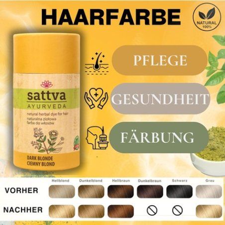 Sattva Ayurveda Natural Henna Herbal Hair Dye 150g