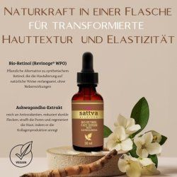 Sattva Face Serum Anti-Aging Skin Care Vegan Retinol Serum with Ashwagandha 30ml
