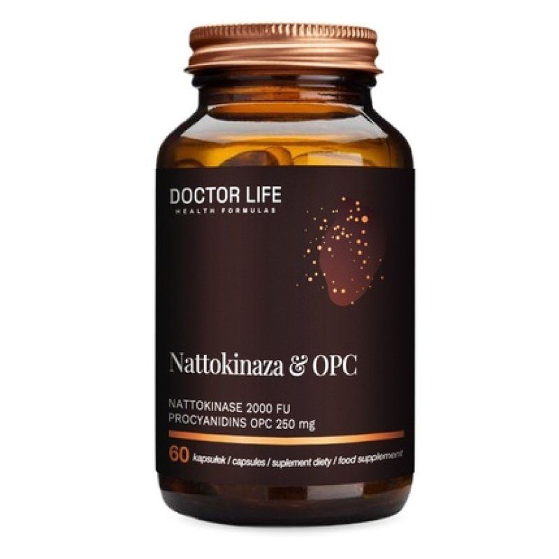 Doctor Life Nattokinase 2000 Fu Opc 250mg Dietary Supplement 60 Capsules