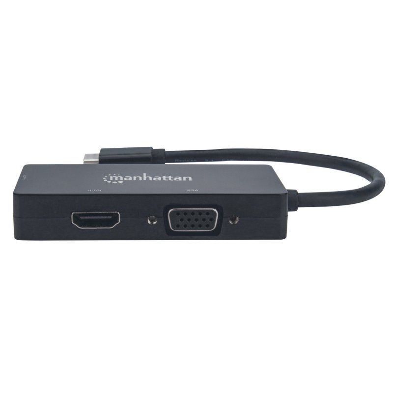 Manhattan USB-C Dock/Hub Ports (x3): DVI-I HDMI and VGA Ports Note: Only One Port can be used at a time External