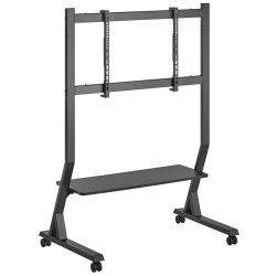 Techly Floor Stand with Shelf for 45-90" LCD/LED/Plasma TV