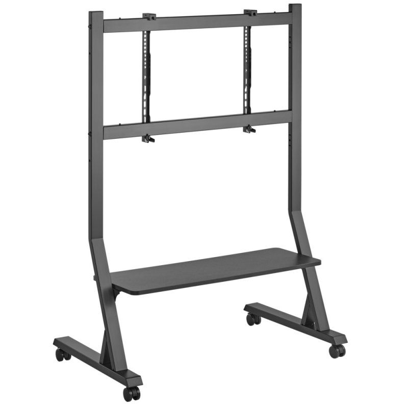 Techly Floor Stand with Shelf for 45-90" LCD/LED/Plasma TV