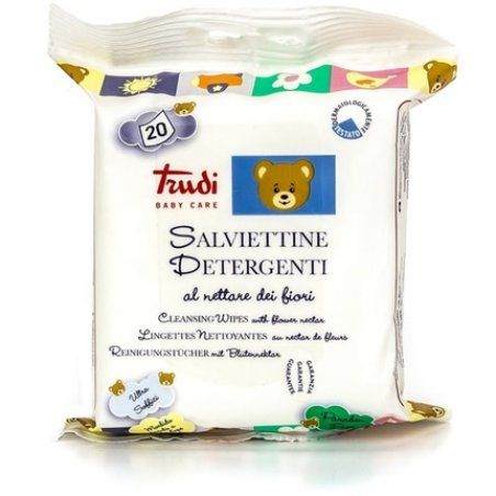 Trudi Baby Care Wet Cleansing Wipes With Flower Nectar 20 Wipes