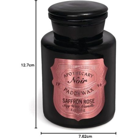 Paddywax Luxury Candles Apothecary Noir Collection Naturally Scented Candle 226g