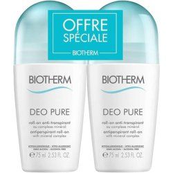 Biotherm Deo Pure Antiperspirant Roll-On 75ml - Pack of 2