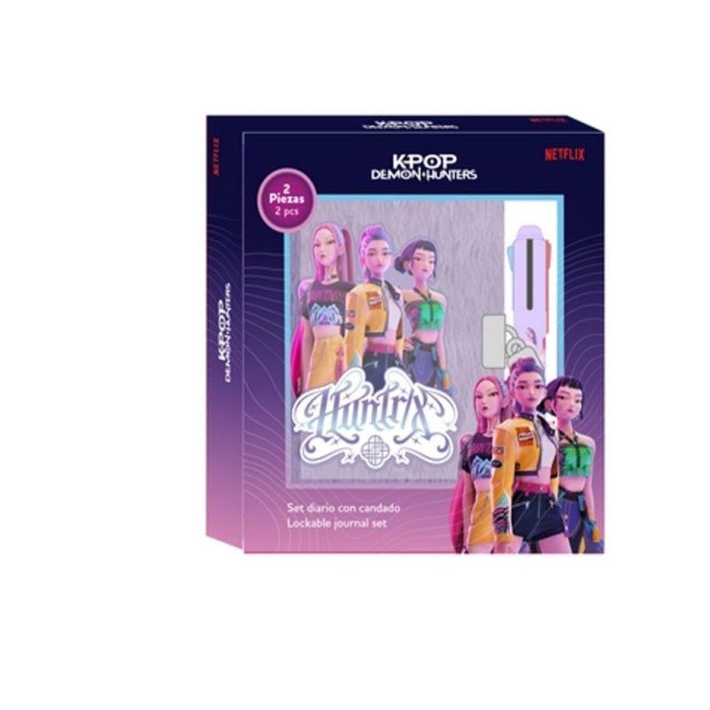 K-POP DEMON HUNTERS - Gift Box - Journal Intime Fourrure Stylo