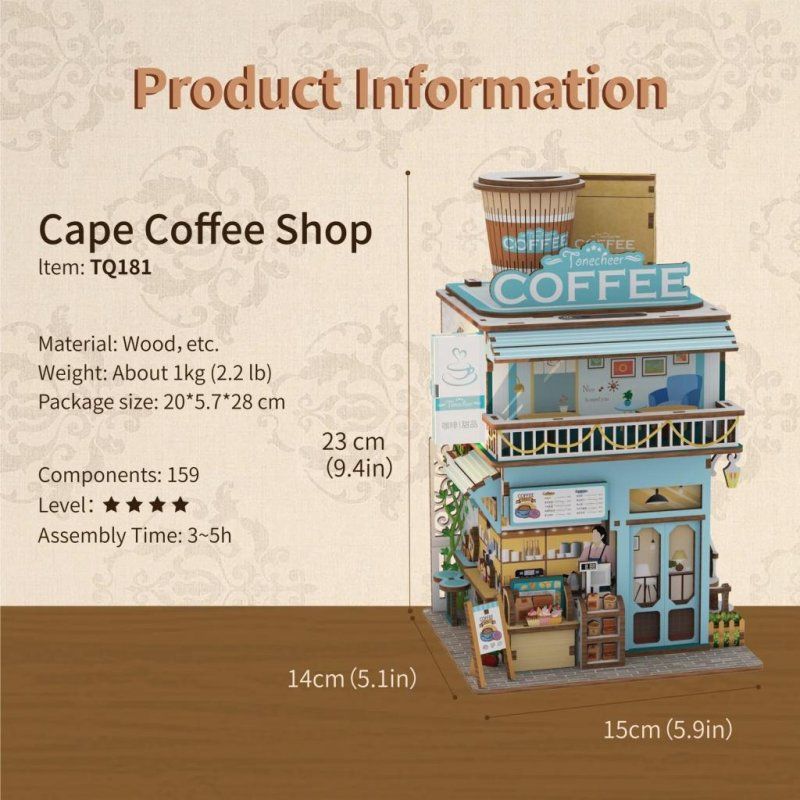 CAFE CAPE - Stockage de bureau DIY - 159pcs