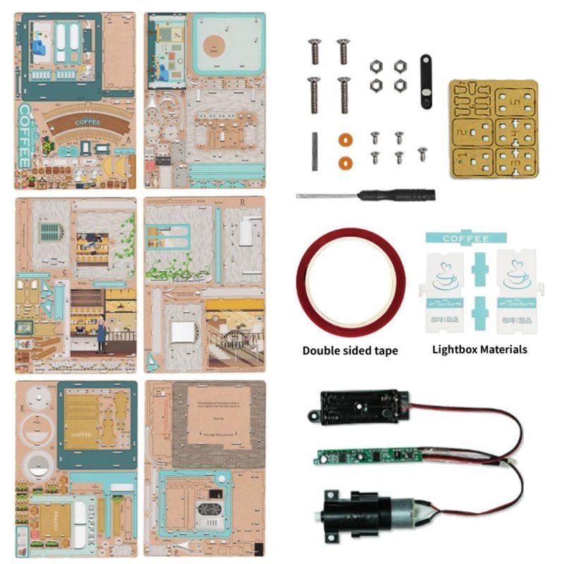 CAFE CAPE - Stockage de bureau DIY - 159pcs