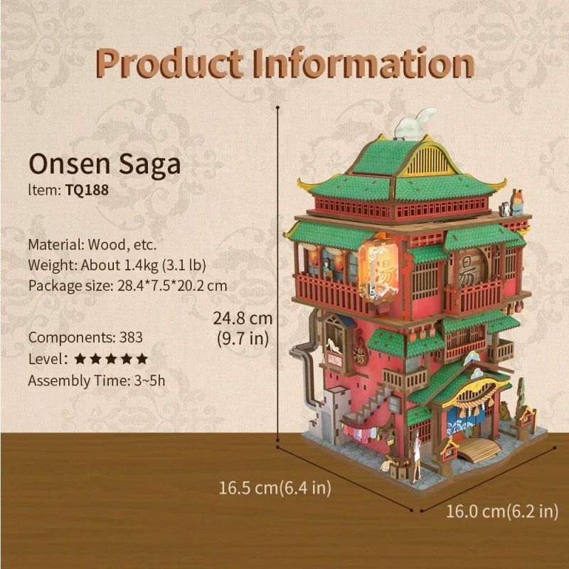SAGA ONSEN - Stockage de bureau DIY - 383pcs