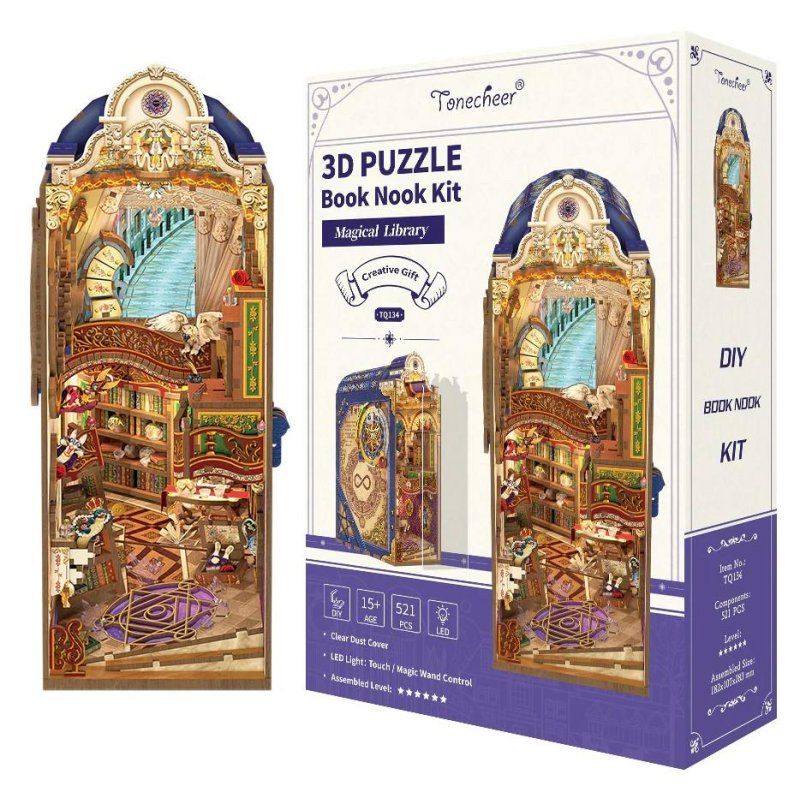 BOOK NOOK KIT - DIY- Librairie magique - 521pcs LED Light