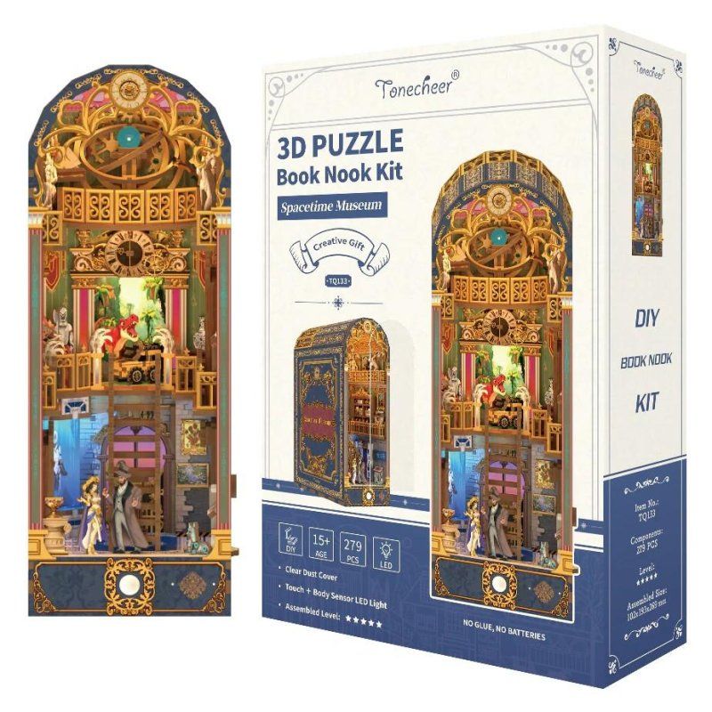 BOOK NOOK KIT - DIY- Musée de l'espace-temps - 279pcs LED Light