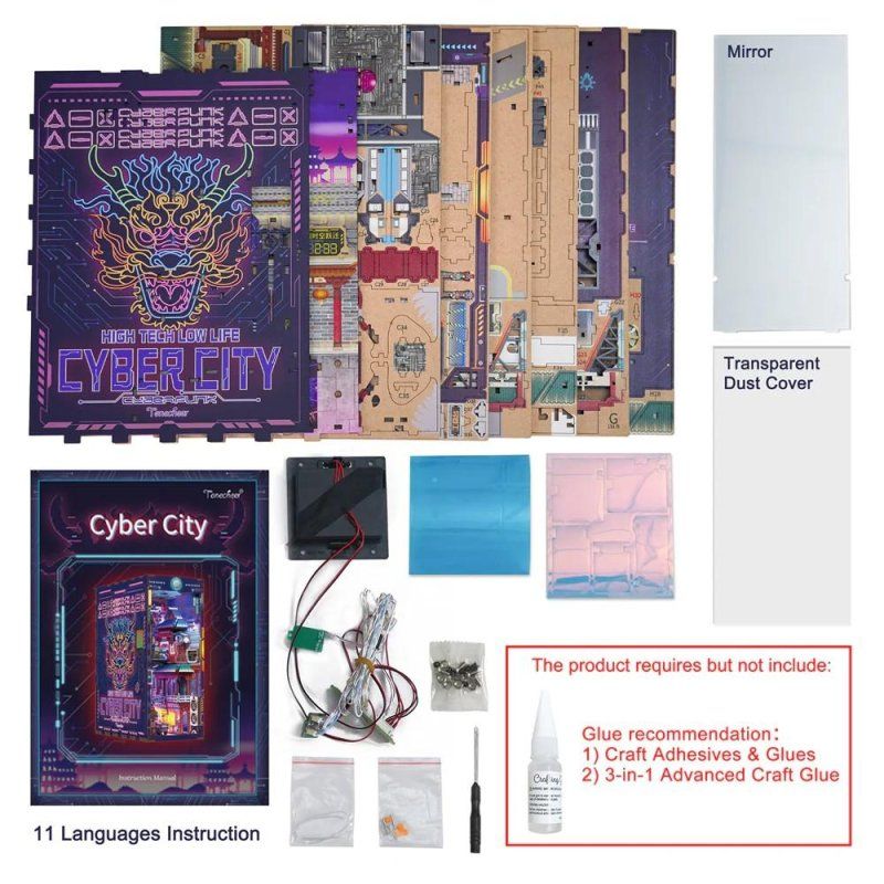 BOOK NOOK KIT - DIY- Cyber City - 284pcs LED Light