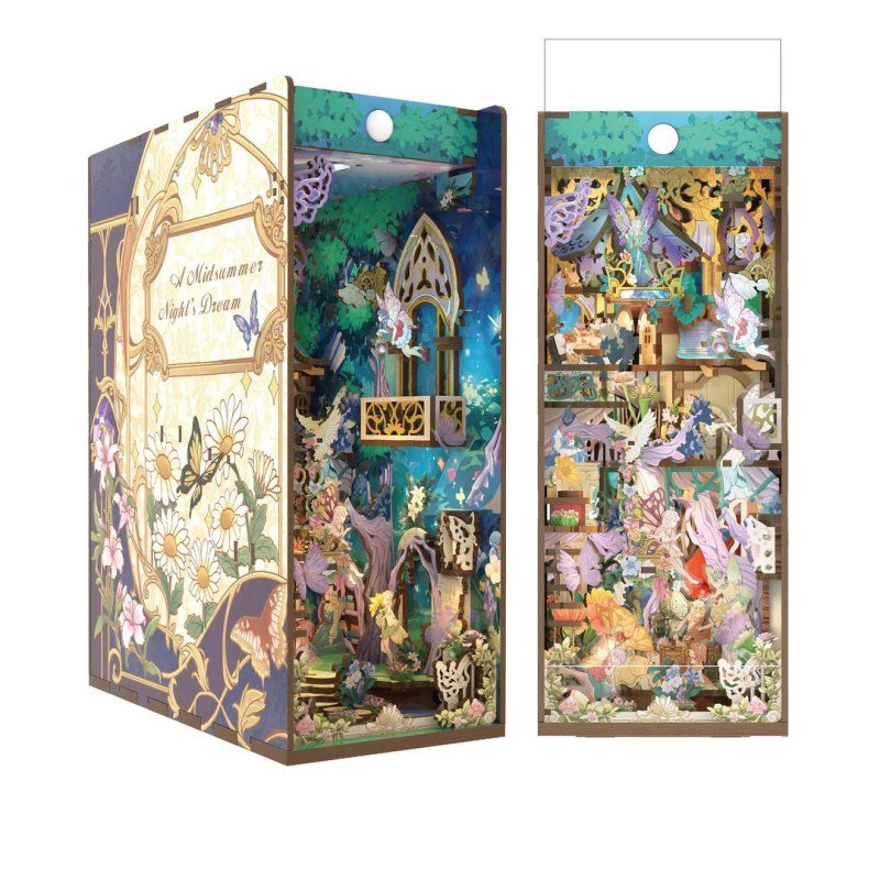 Tonecheer 3D Wooden Puzzle DIY Book Nook Kit (A Midsummer Night's Dream)