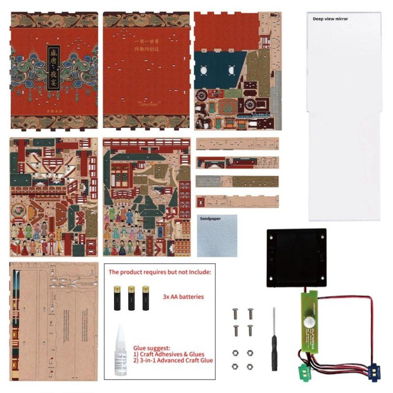 BOOK NOOK KIT - DIY-Le banquet de la Dynastue Tang -260pcs LED Light