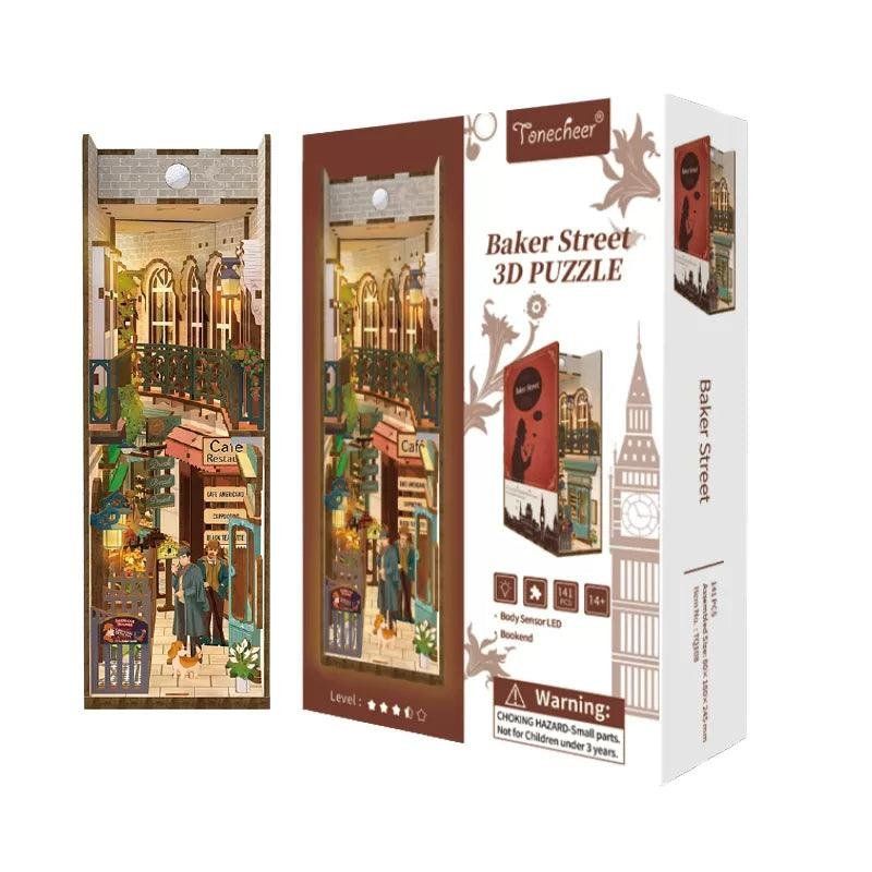 Tonecheer 3D Wooden Puzzle DIY Book Nook Kit (Baker Street)
