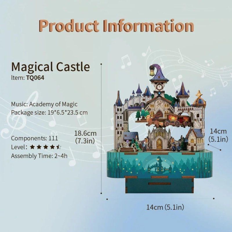 CHATEAU MAGIQUE - Boite Musicale DIY - 111pcs