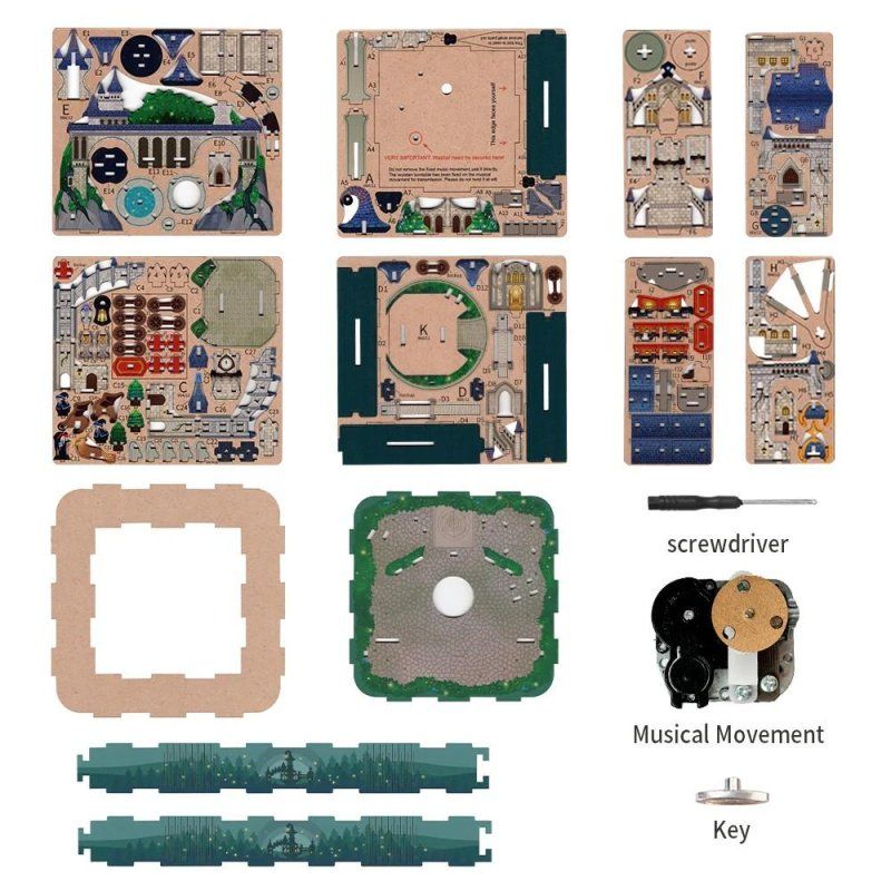 CHATEAU MAGIQUE - Boite Musicale DIY - 111pcs