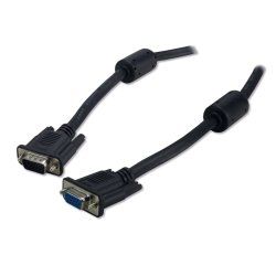 MCL Cable SVGA HD15 M/F 3.0m câble VGA 3 m VGA (D-Sub) Noir