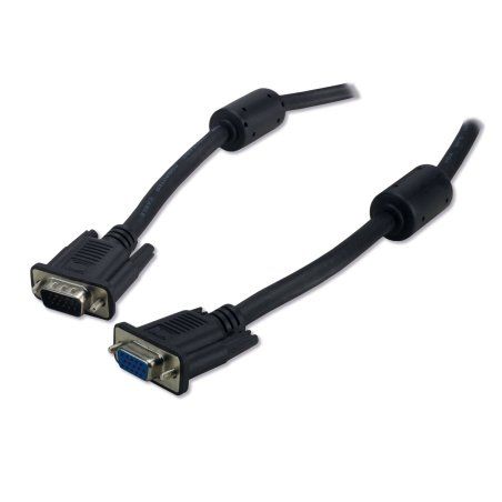 MCL Cable SVGA HD15 M/F 3.0m câble VGA 3 m VGA (D-Sub) Noir