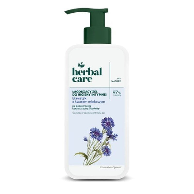 Herbal Care Soothing Intimate Hygiene Gel With Cornflower And Lactic Acid 330 Ml