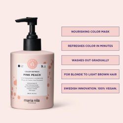 Maria Nila Colour Refresh Pink Peach 300ml Warm Pink Peach Tone Hair Mask