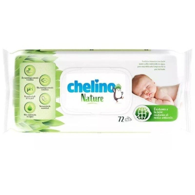 Chelino Nature Wipes 72 Units Gentle And Safe For Babies