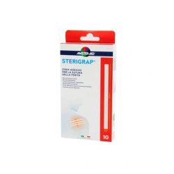 Pietrasanta Pharma Master Aid Adhesive Strip For Wound Suturing 10 Strips Of 10 Cm X 6 Mm