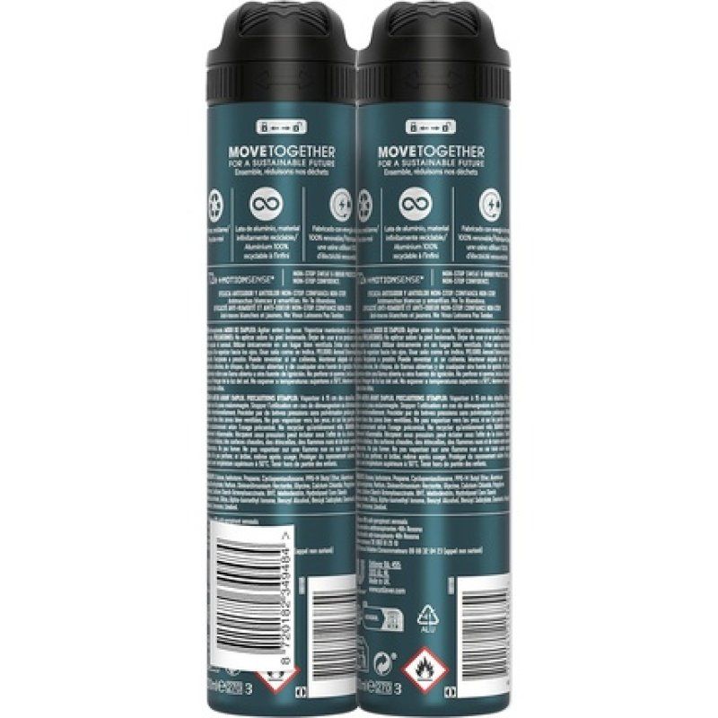 Rexona Aerosol Advance Protection Invisible 72h Deodorant for Men 200ml - Pack of 2