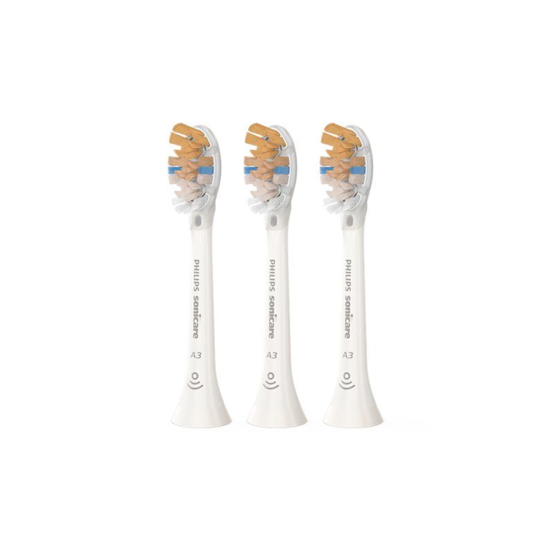 Philips Sonicare A3 Premium Soft Replacement Toothbrush Heads 3 Pack Color White